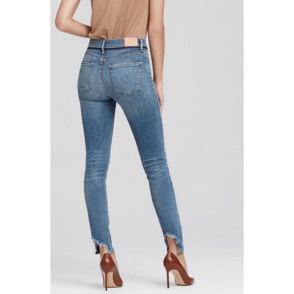 Citizens of Humanity Rocket High Rise Skinny Jeans Sea‎ Drift Chewed Hem 24